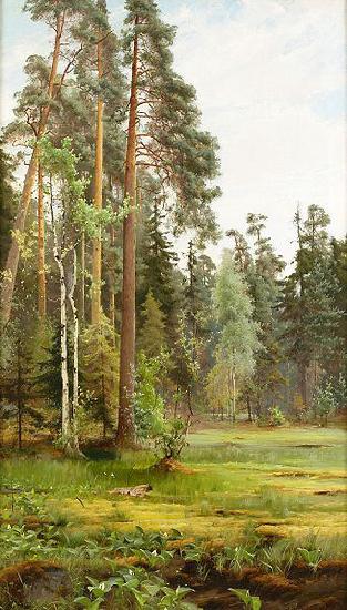 Mauritz Lindstrom Forest Clearing oil painting image